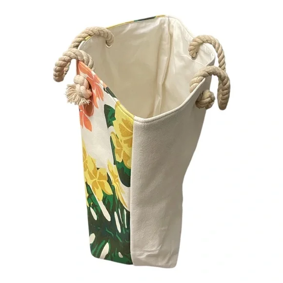 Tropical Canvas Beach Bag - Picture 2 of 16